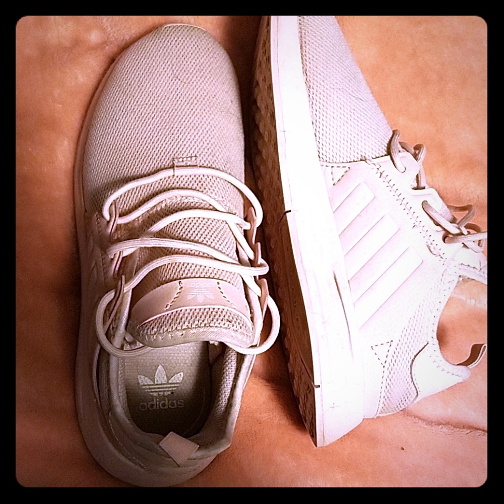 Adidas light pink shoes